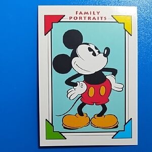 Disney Impel 1991 Trading Card Mickey Mouse #100 Excellent Family Portraits